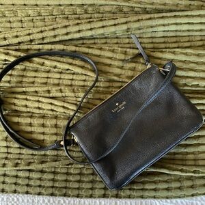 Kate Spade Black Pebbled Leather Crossbody